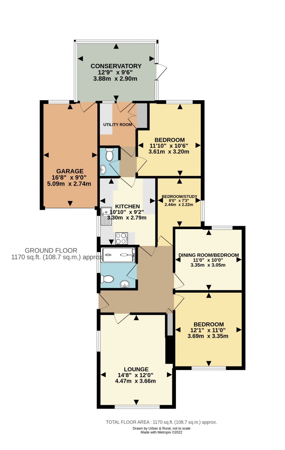 Floorplan for Holmewood Road, Greenfield