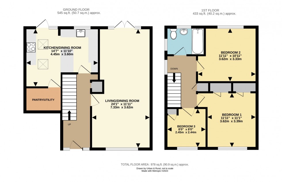 Floorplan for Falcon Crescent, Flitwick