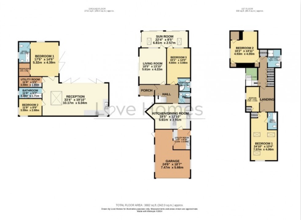 Floorplan for Ampthill Road, Flitwick