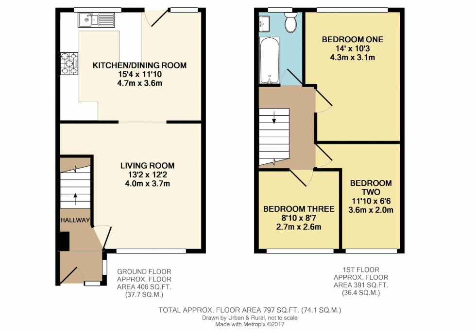 Floorplan for Hornes End Road, Flitwick, Bedford, Bedfordshire, MK45 1JJ