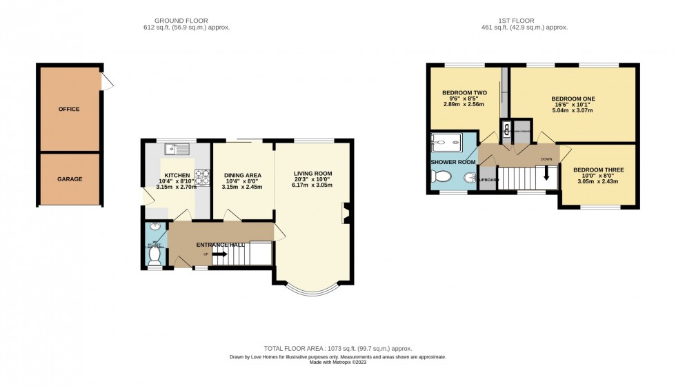 Floorplan for Bluebell Close, Flitwick