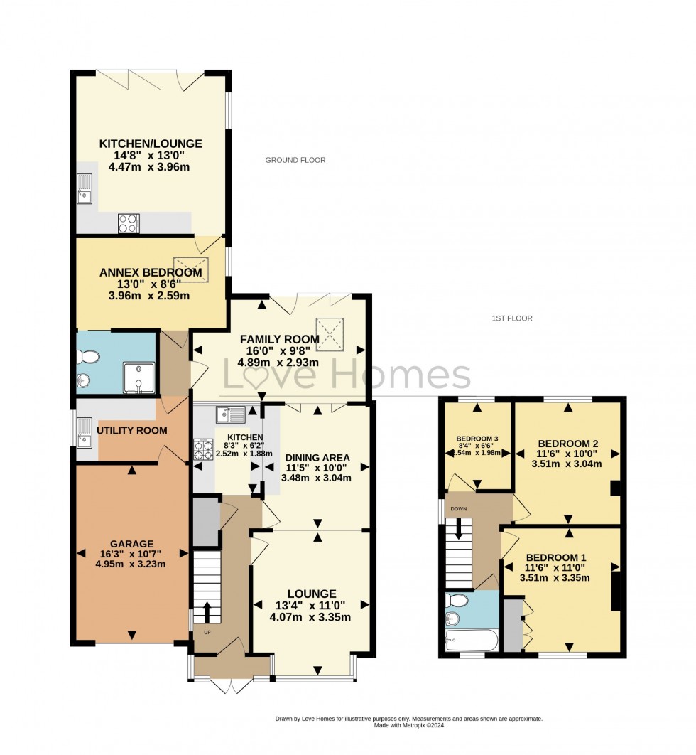 Floorplan for Kings Road, Flitwick