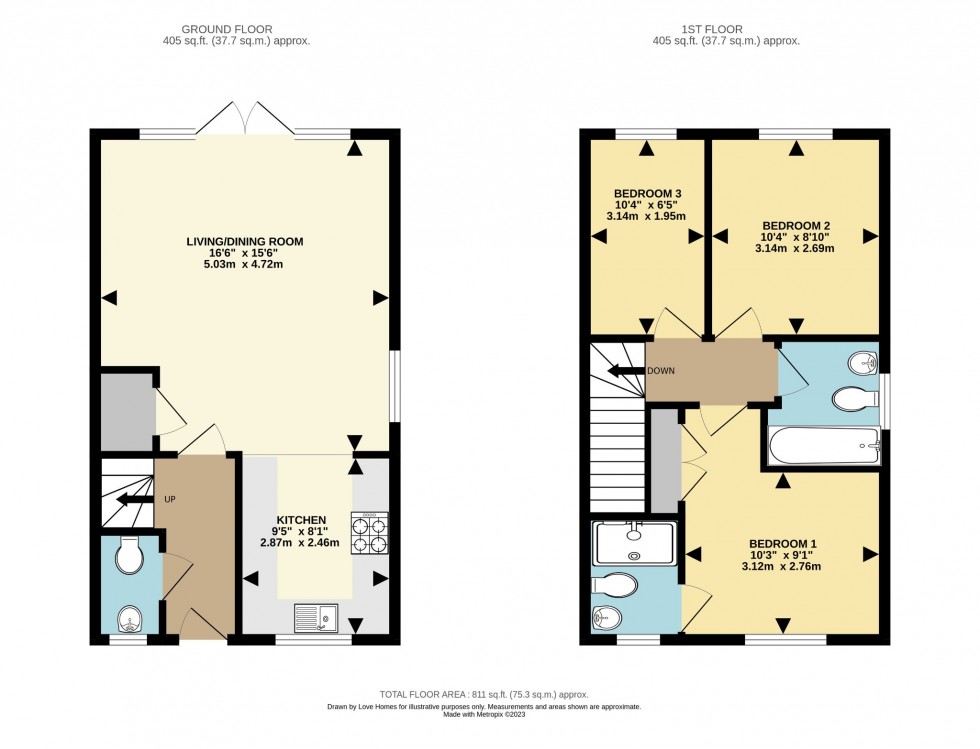 Floorplan for Newton View, Flitwick