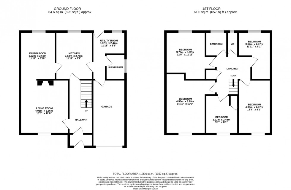 Floorplan for Tabor Close, Harlington, LU5 6PF