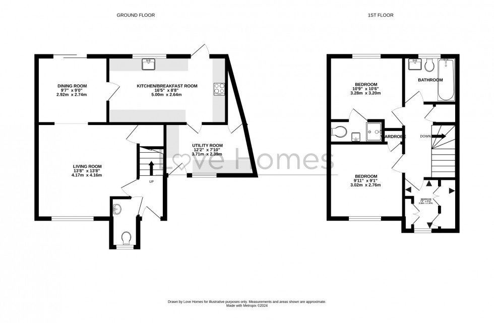 Floorplan for Ravensburgh Close, Barton-Le-Clay, MK45 4RG