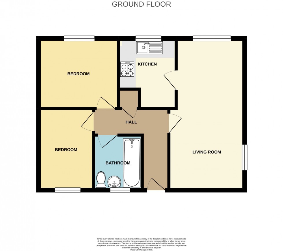 Floorplan for Trinity Close, Biggleswade