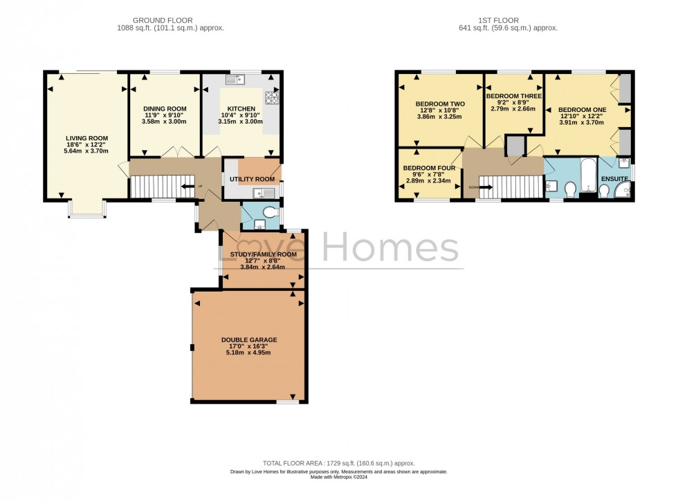 Floorplan for Dew Pond Road, Flitwick