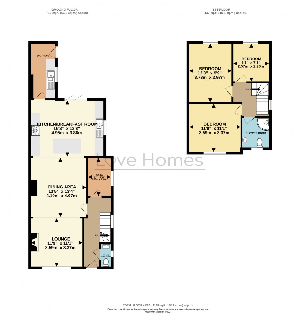 Floorplan for Ampthill Road, Silsoe