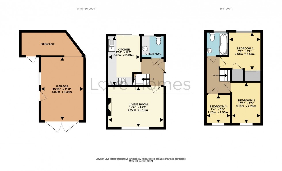 Floorplan for Vicarage Hill, Flitwick