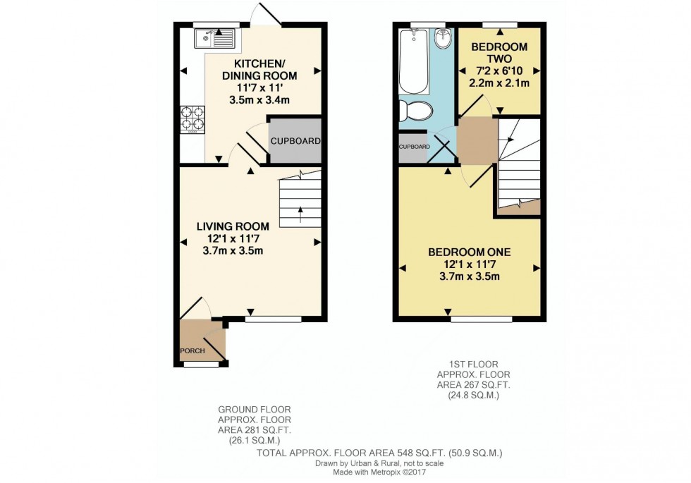 Floorplan for Badgers Close, Flitwick