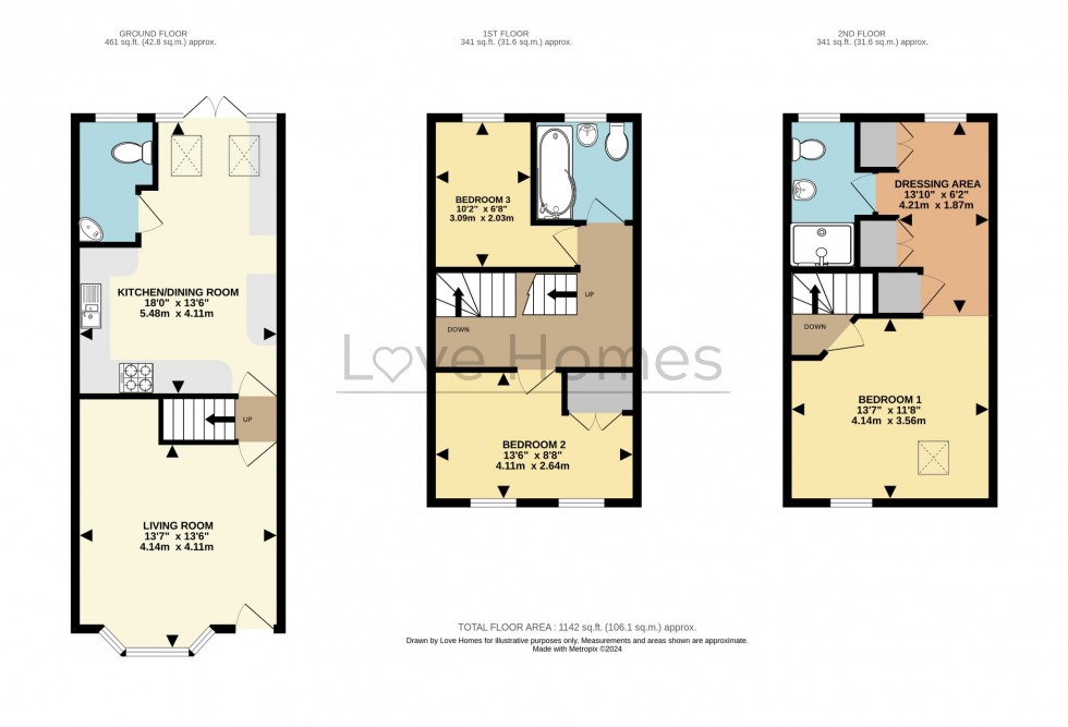 Floorplan for Beaumont Road, Flitwick