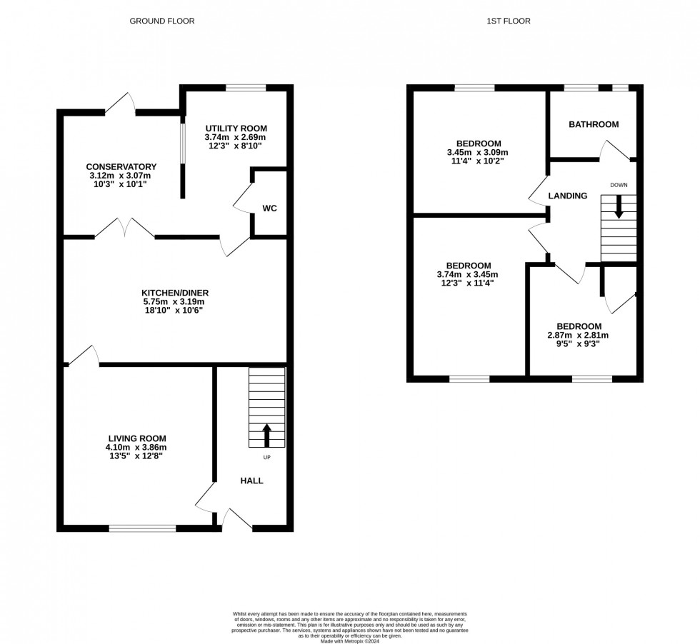 Floorplan for Hillsview, Sundon, LU3 3PD