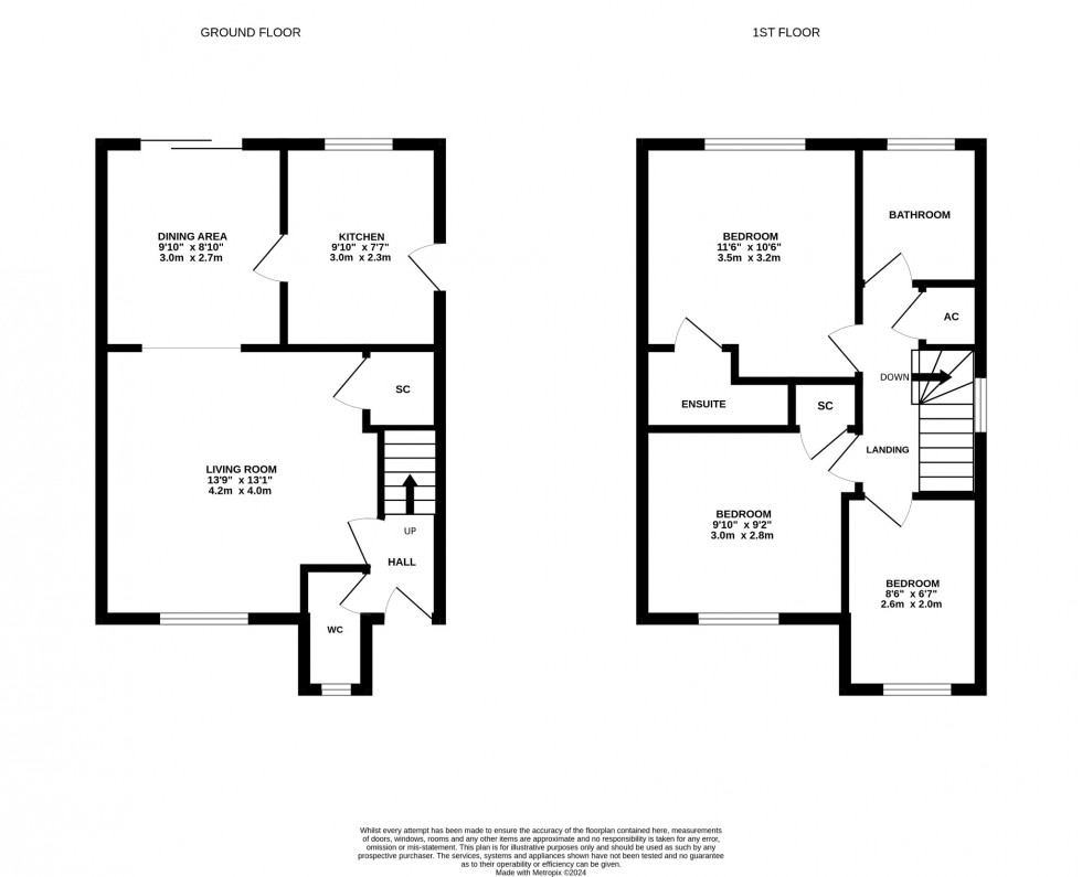 Floorplan for Brazier Close, Barton-Le-Clay, MK45 4RW