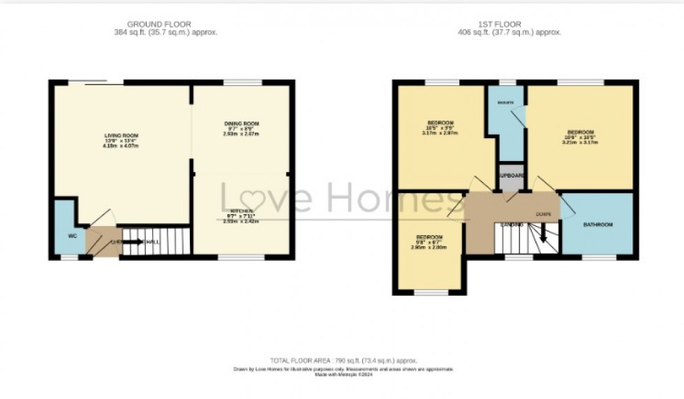 Floorplan for Meadhook Drive, Barton-Le-Clay, MK45 4RH