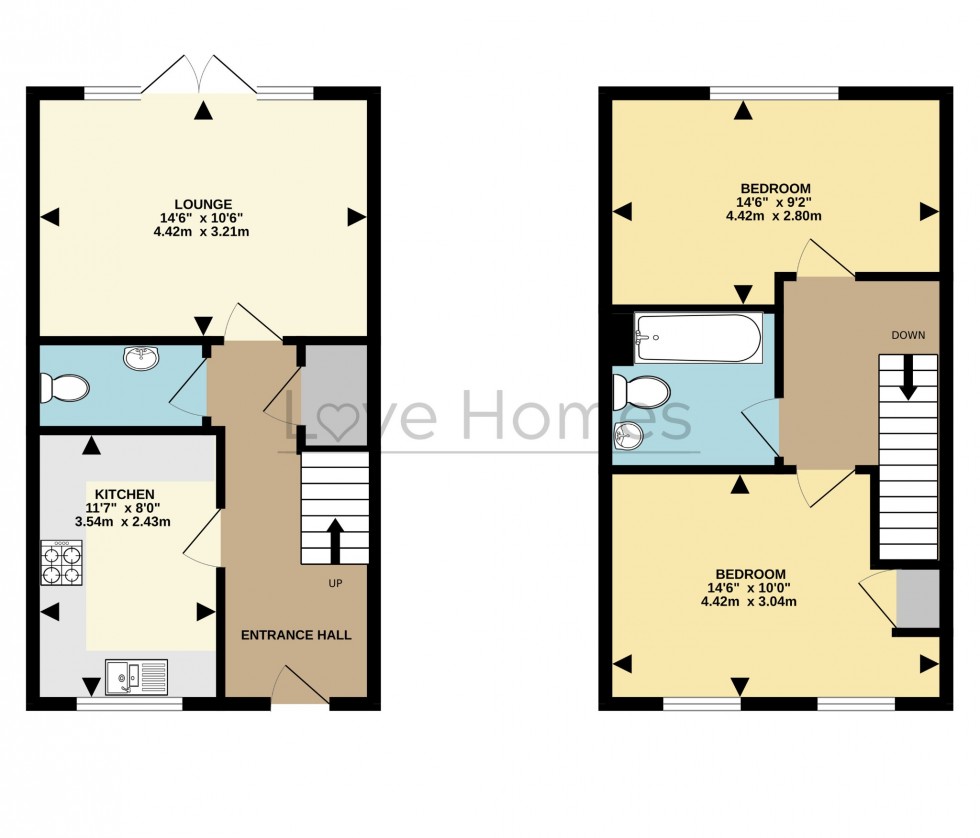 Floorplan for Victoria Grove, Flitwick