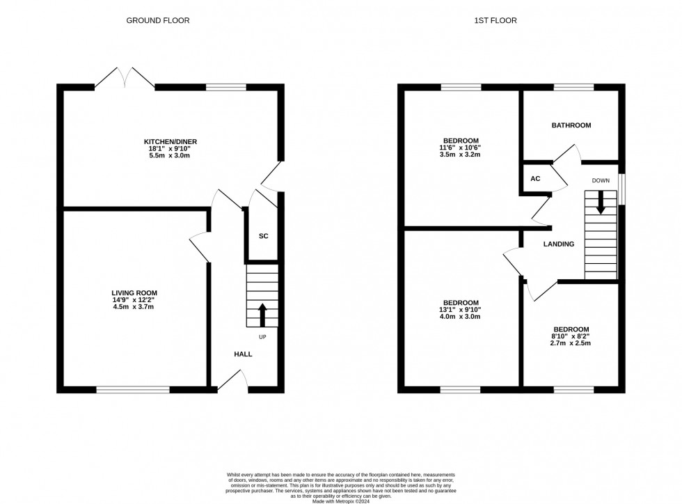 Floorplan for Roman Road, Barton-Le-Clay, MK45 4QJ