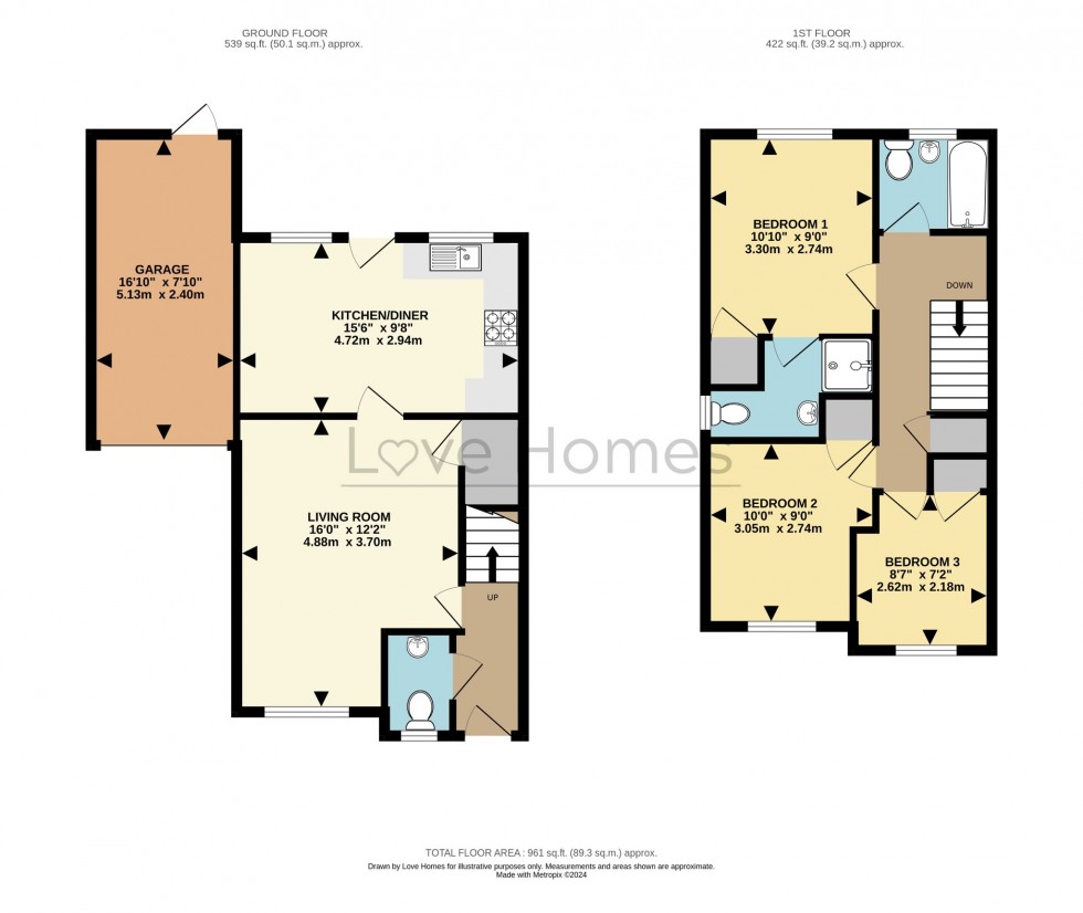 Floorplan for Jutland Court, Flitwick