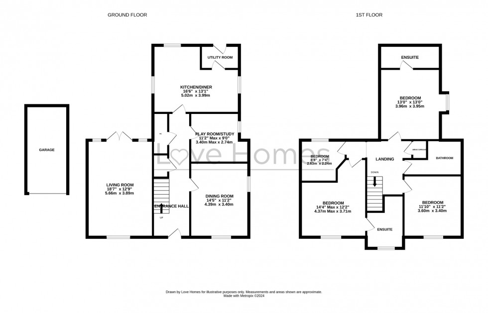 Floorplan for Forest Path, Silsoe, MK45 4FY