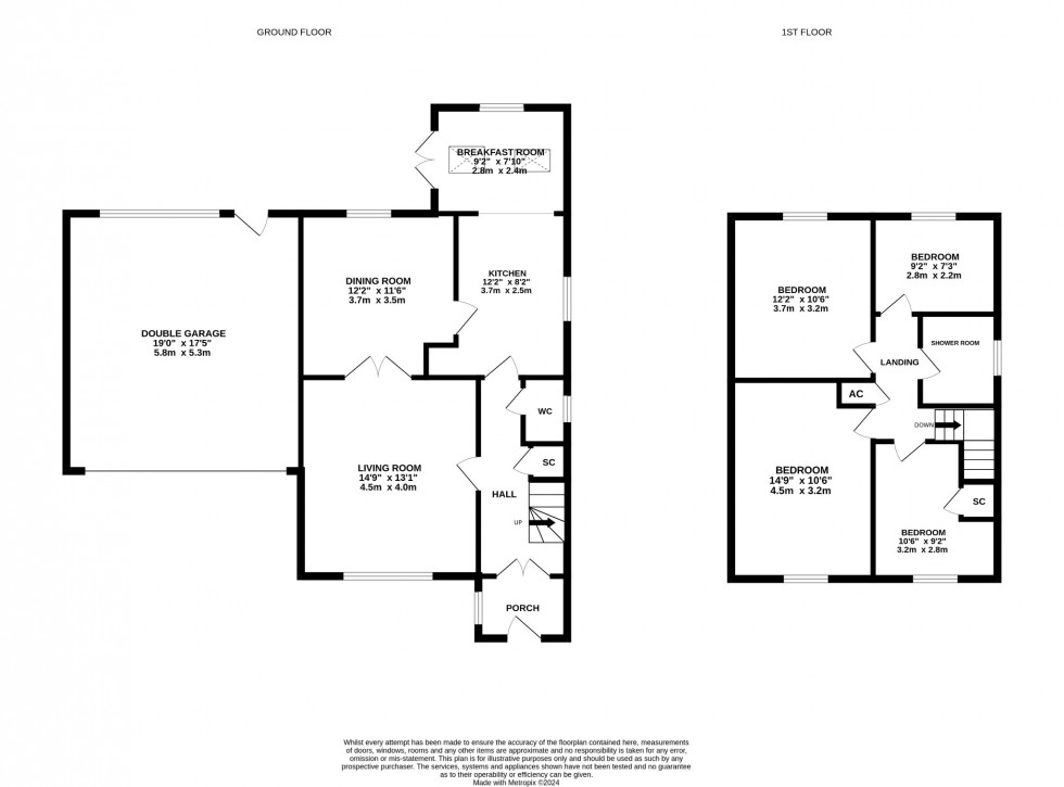 Floorplan for Turnpike Drive, Luton, LU3 3RB