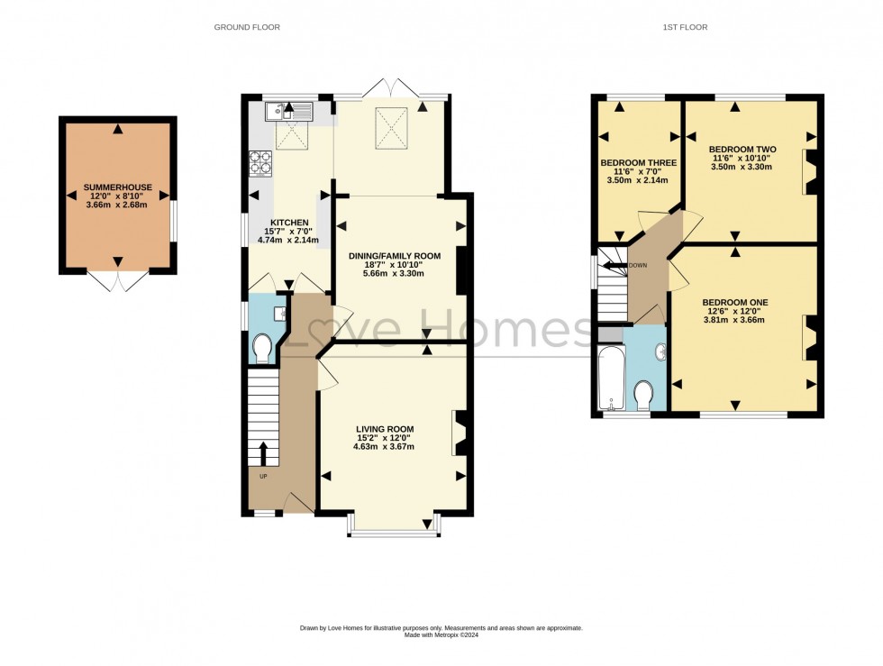 Floorplan for Steppingley Road, Flitwick