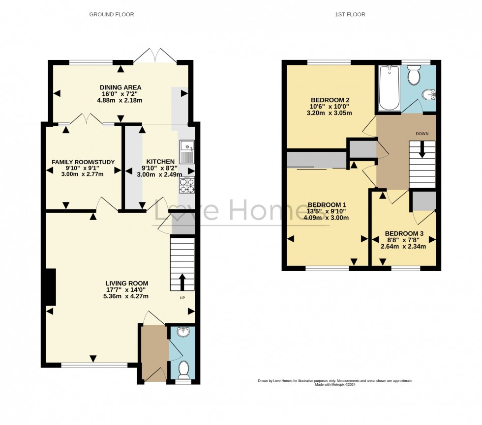 Floorplan for Raven Walk, Flitwick