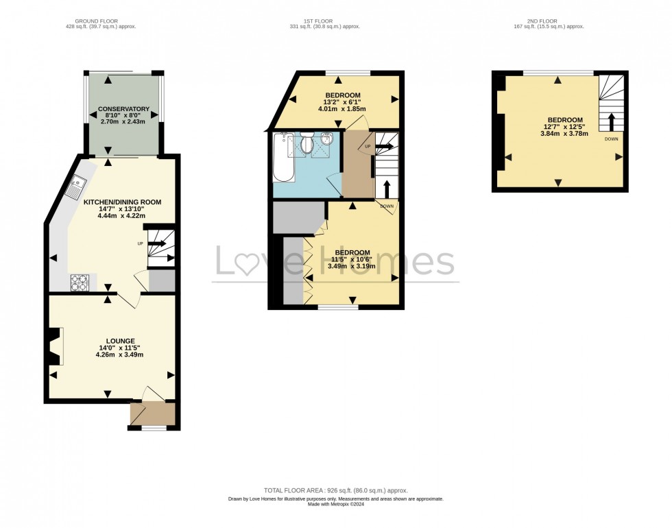 Floorplan for Mill Lane, Greenfield