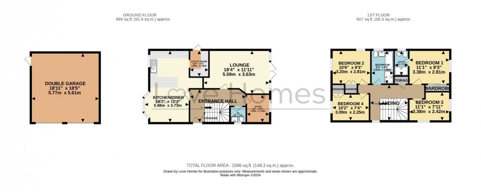 Floorplan for Goodwood Close, Clophill, Bedford, Bedfordshire, MK45