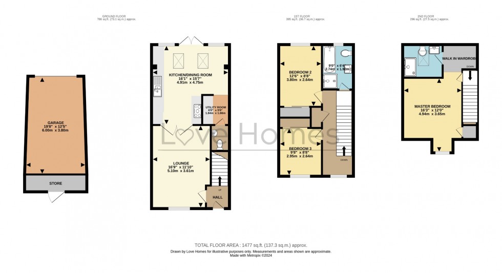 Floorplan for Abbey Lane, Ampthill