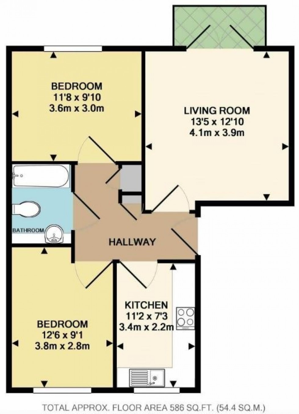 Floorplan for The Hawthorns, Flitwick