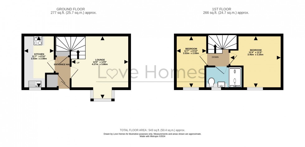 Floorplan for The Paddocks, Flitwick