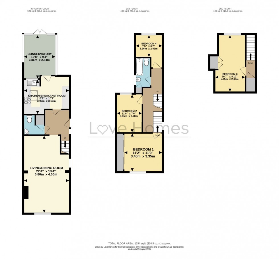 Floorplan for Windmill Road, Flitwick