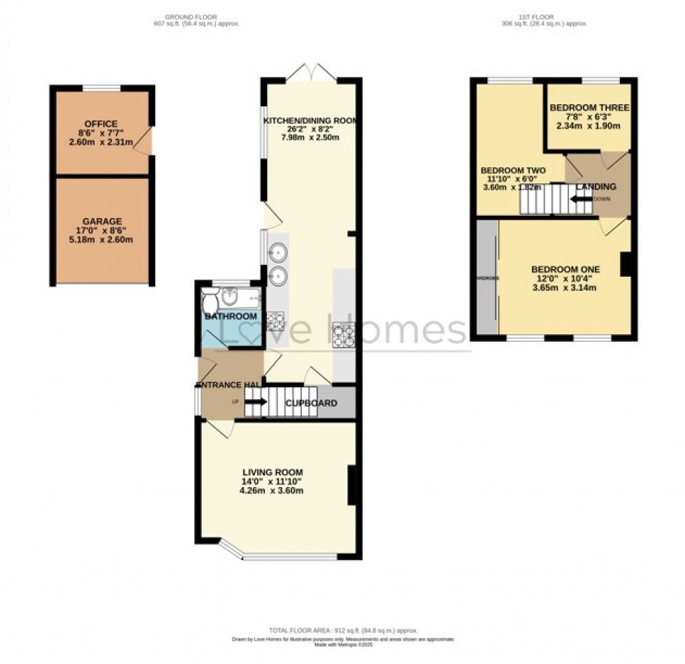 Floorplan for Townfield Road, Flitwick, Bedford, Bedfordshire, MK45