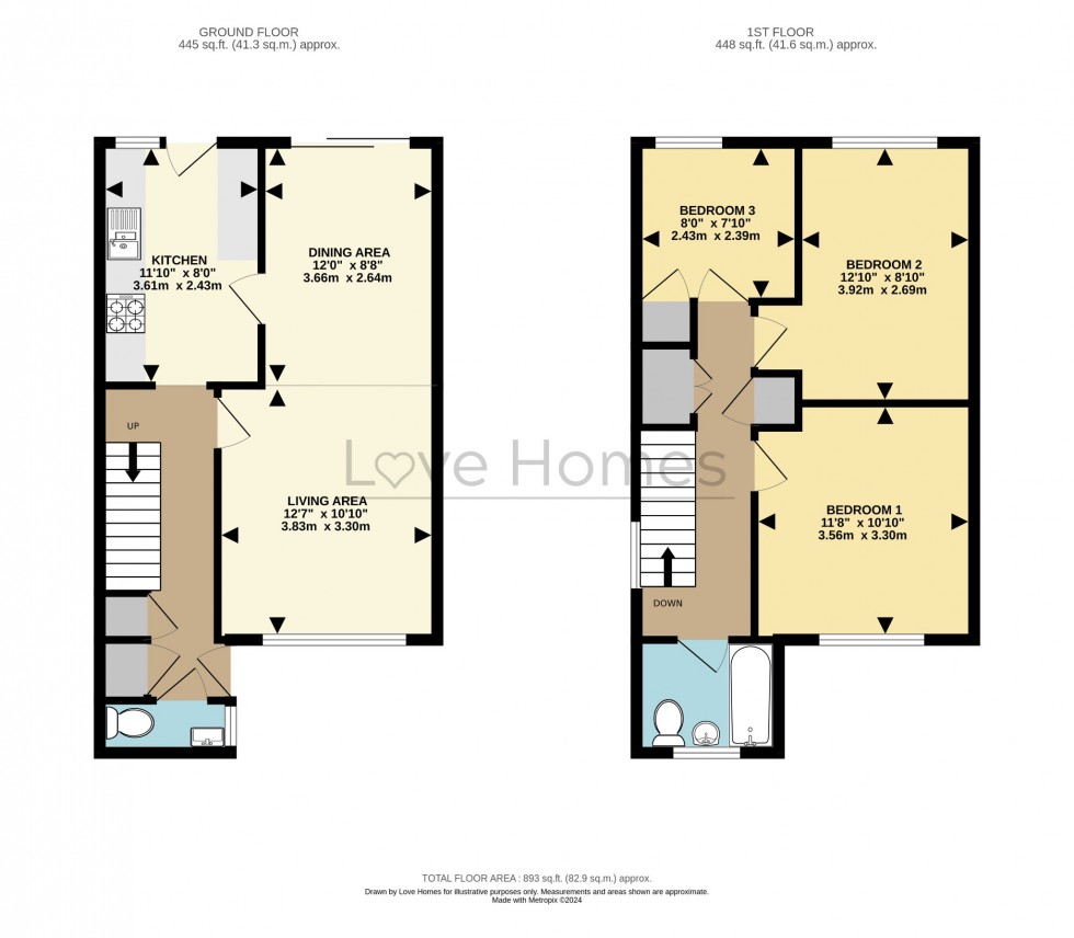 Floorplan for Goodhall Crescent, Clophill