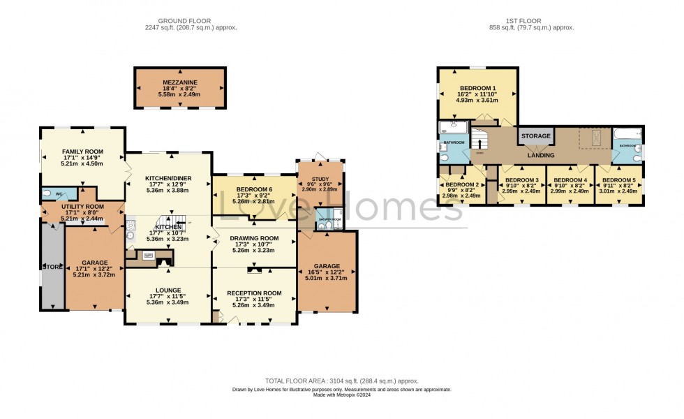 Floorplan for Newbury Close, Silsoe