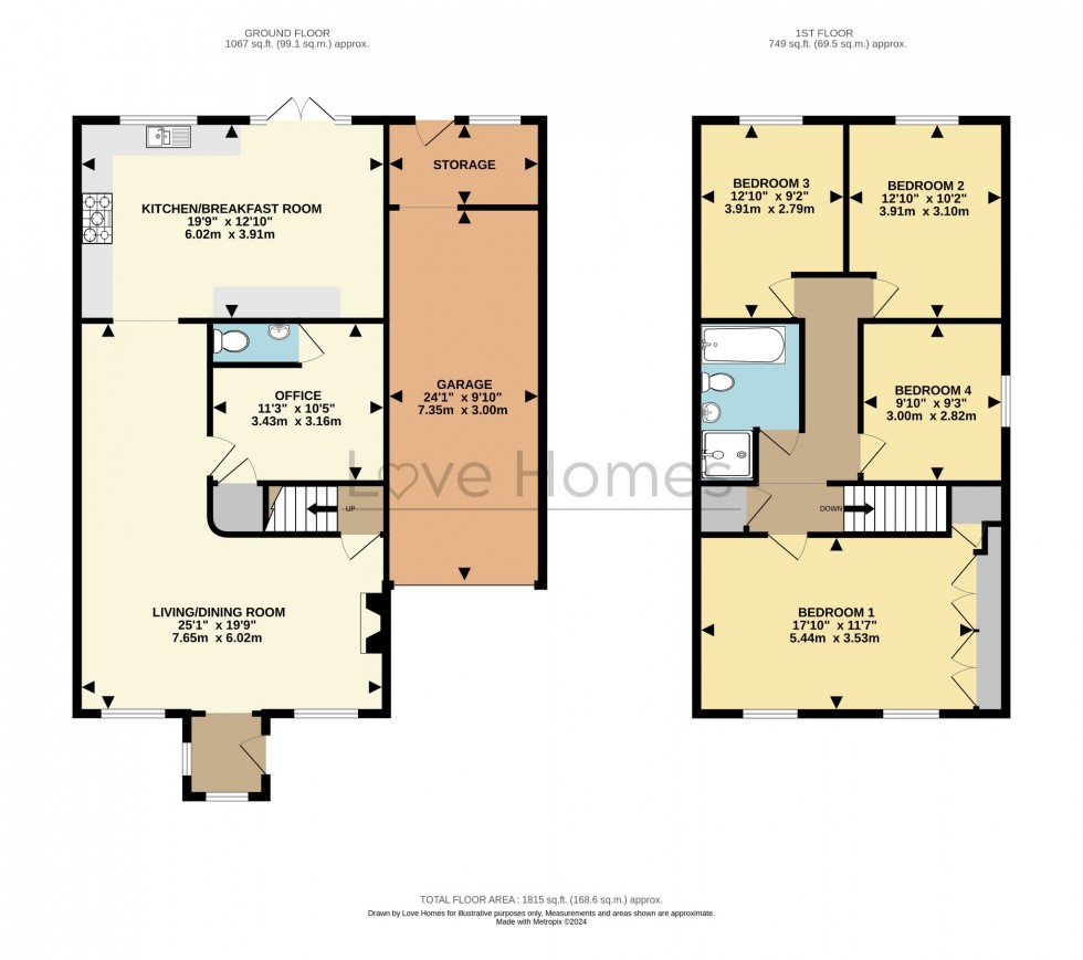 Floorplan for Station Road, Flitwick