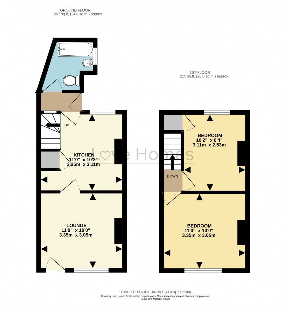 Floorplan for Station Road, Toddington