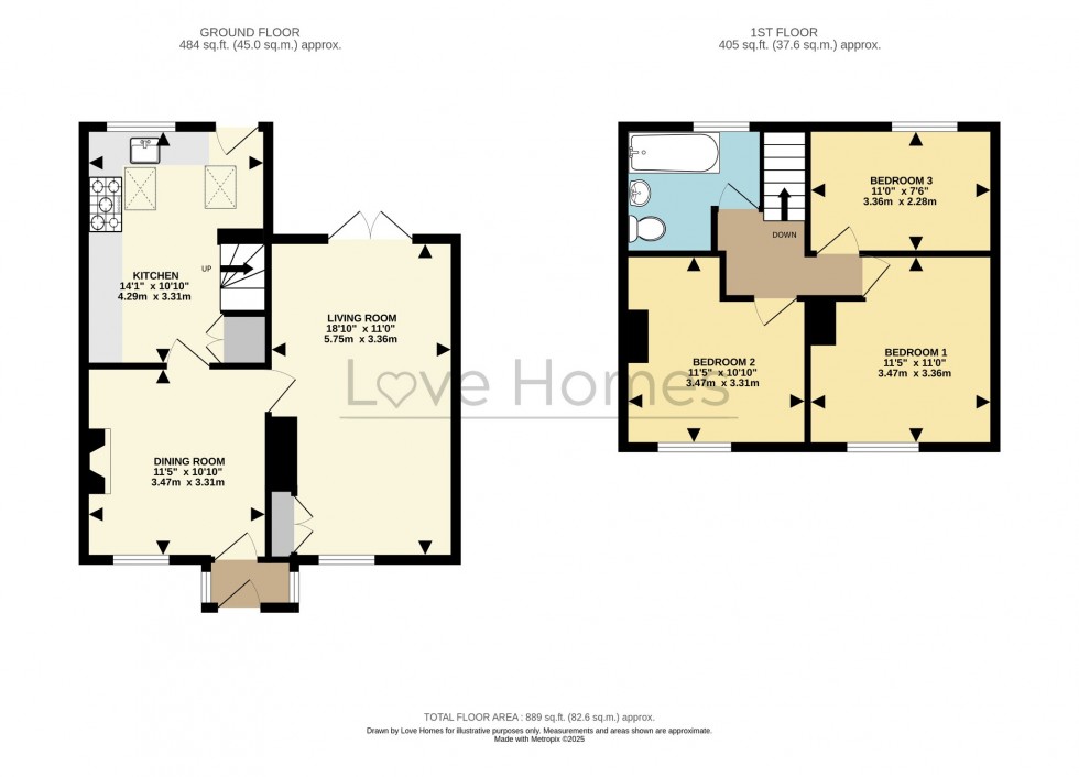 Floorplan for High Street, Greenfield