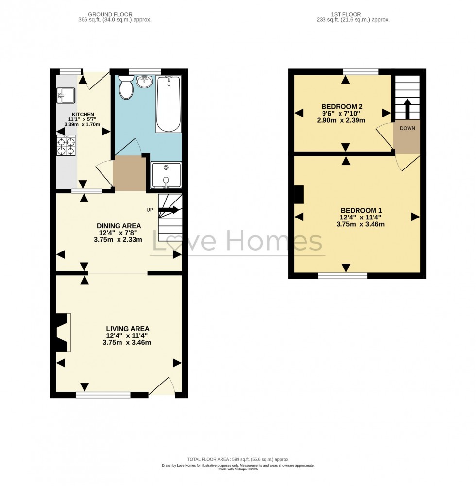 Floorplan for Flitwick Road, Westoning