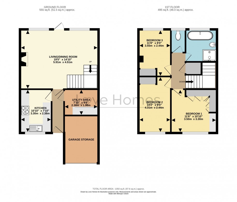 Floorplan for Campion Road, Westoning