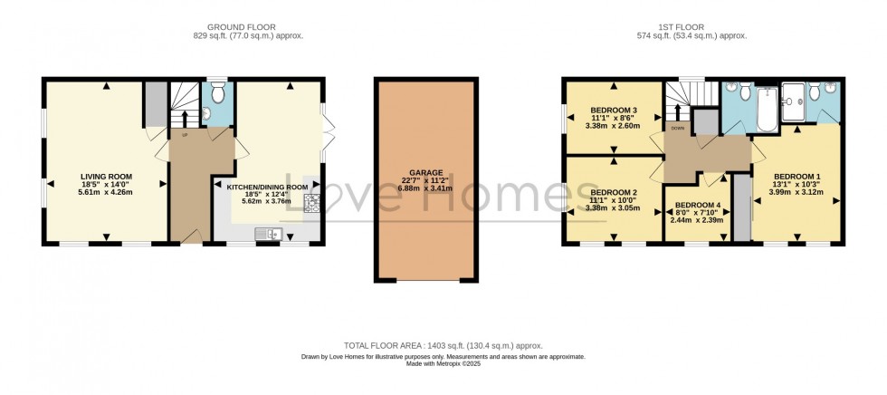 Floorplan for Pankhurst Row, Flitwick