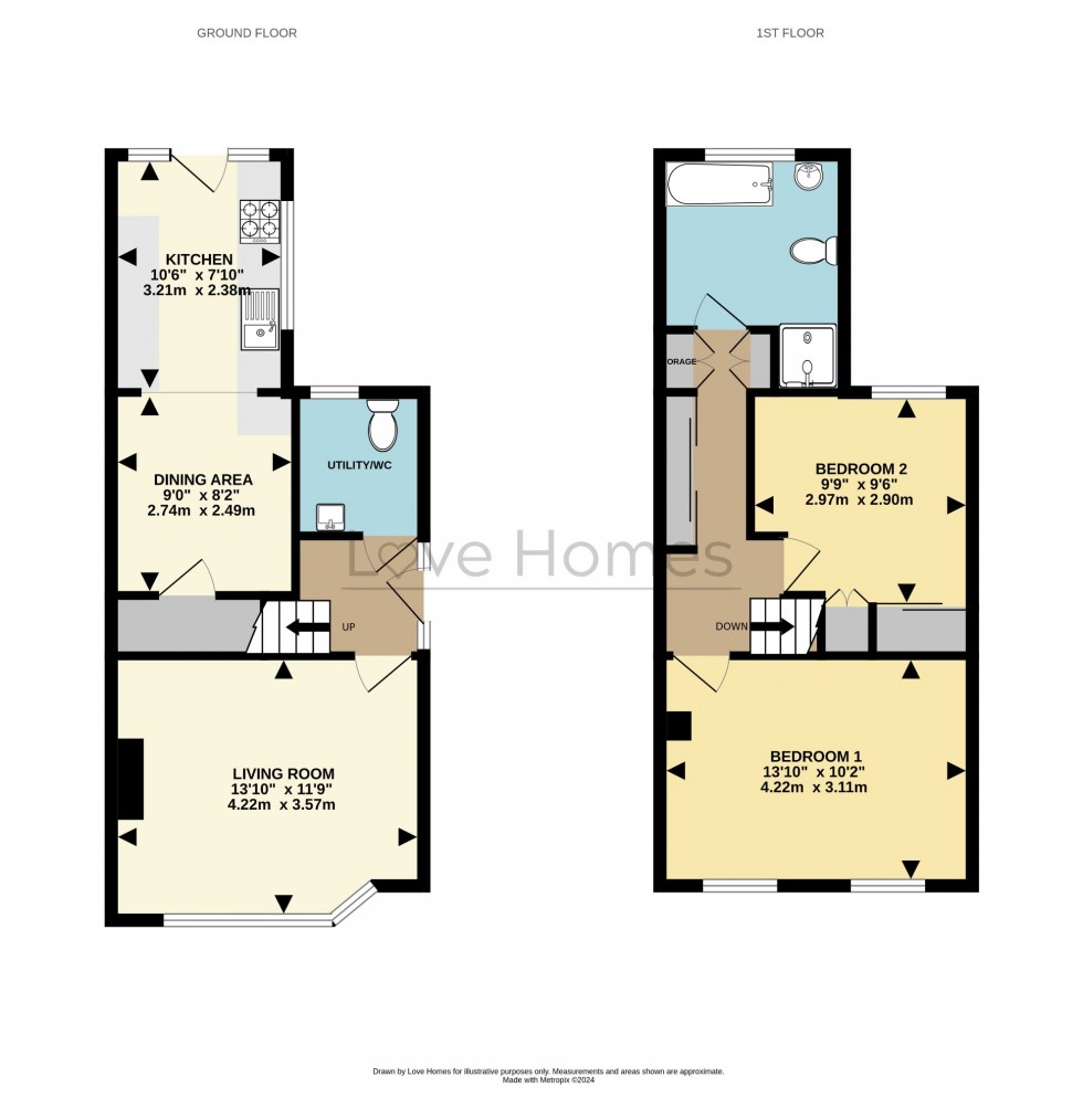 Floorplan for Townfield Road, Flitwick