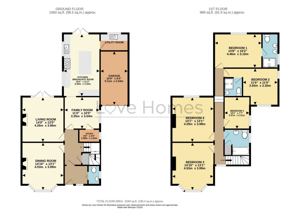 Floorplan for Dunstable Road, Flitwick