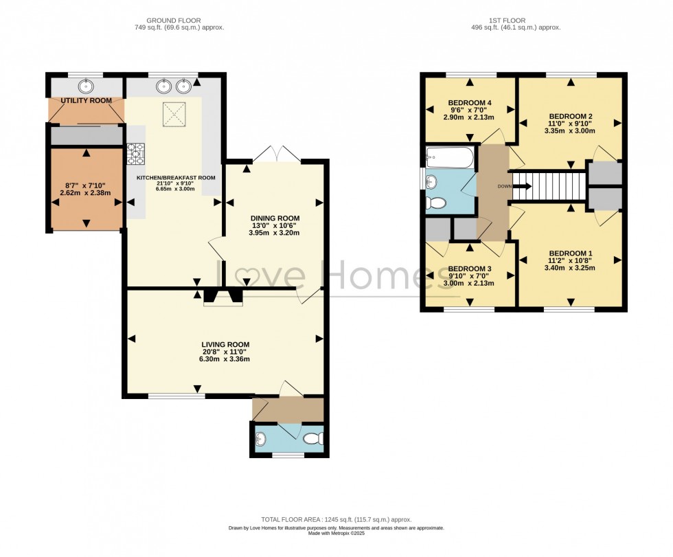 Floorplan for Dunstable Road, Toddington