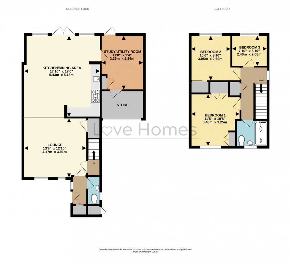 Floorplan for Tythe Barn Close, Westoning