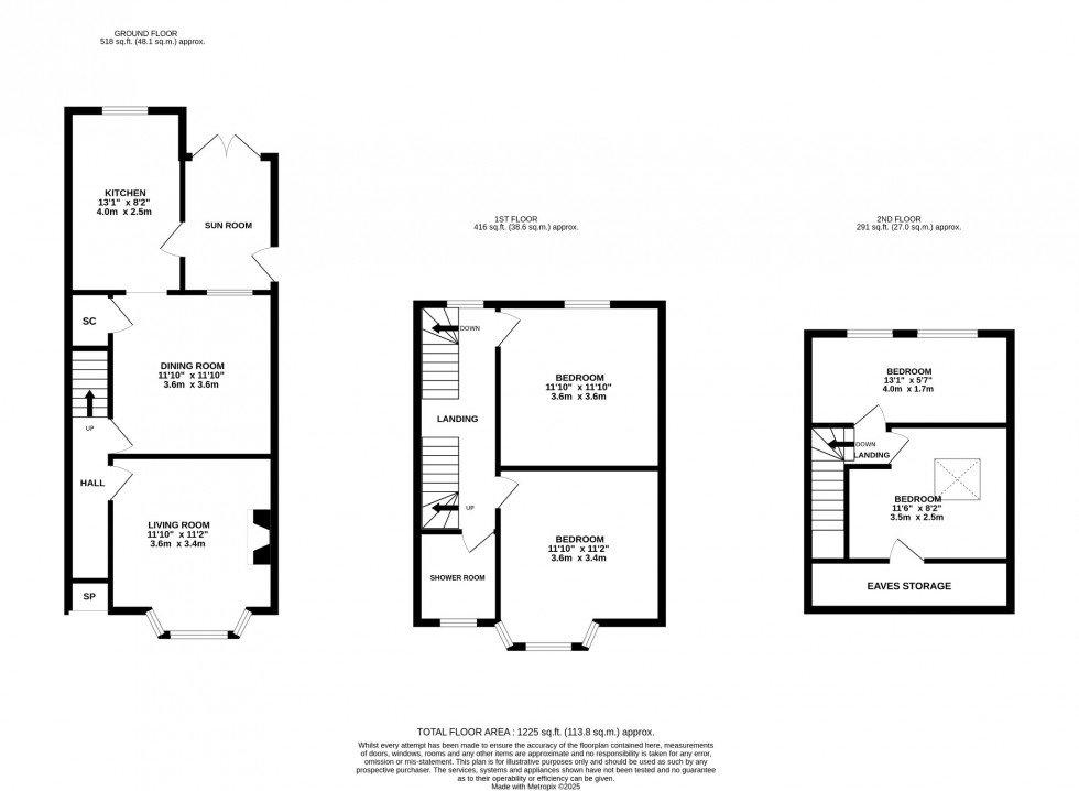 Floorplan for Luton Road, Dunstable, LU5 4LR