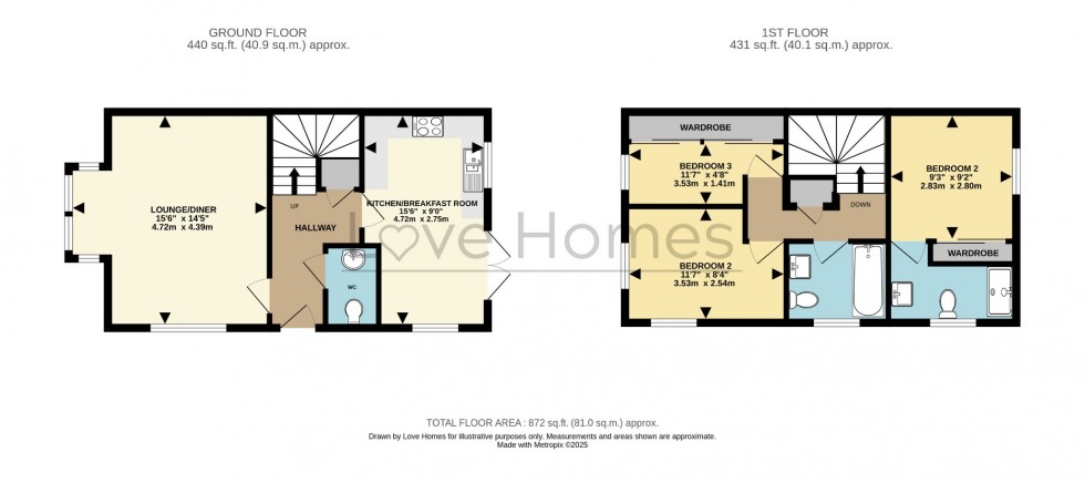 Floorplan for Birch Grove, Ampthill