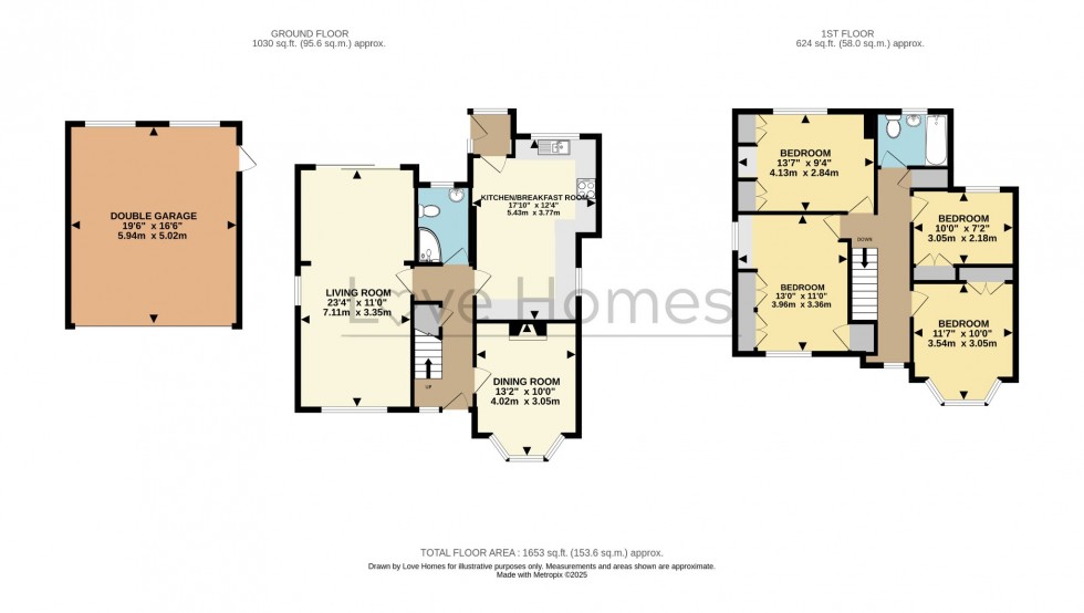 Floorplan for Sand Road, Flitton